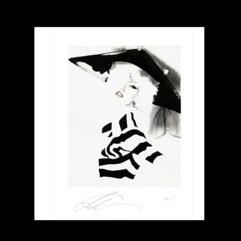 Look 10 Illustration by David Downton Print